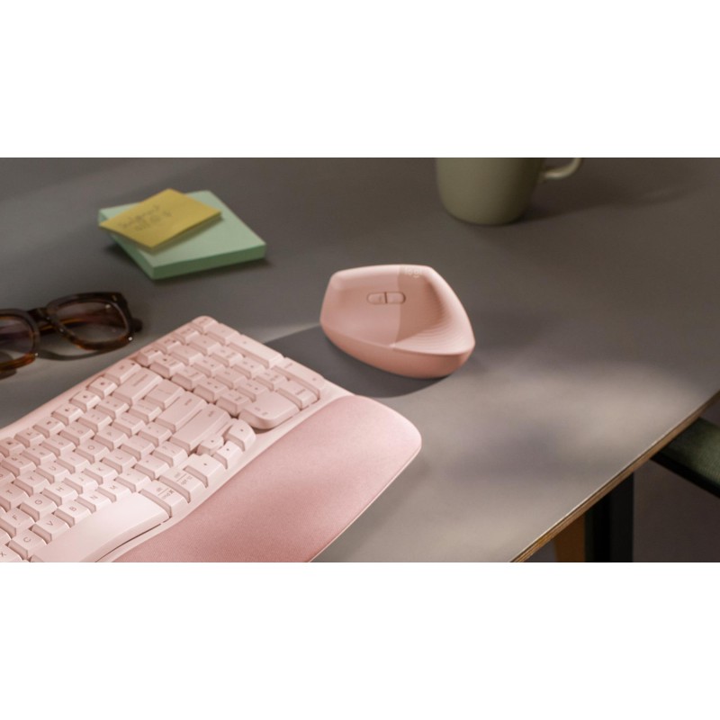 MOUSE USB OPTICAL WRL VERTICAL/PINK 910-006478 LOGITECH