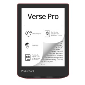 E-Reader|POCKETBOOK|Verse Pro|6"|1072x1448|1xUSB-C|Wireless LAN|Bluetooth|Red|PB634-3-WW