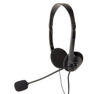 HEADSET STEREO/BLACK MHS-123 GEMBIRD