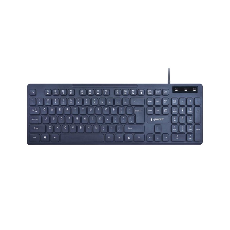 KEYBOARD MULTIMEDIA USB ENG/BLACK KB-MCH-04 GEMBIRD