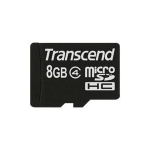 MEMORY MICRO SDHC 8GB/CLASS4 TS8GUSDC4 TRANSCEND
