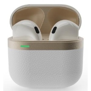 HEADSET BLUETOOTH/WHITE/GOLD TWS-02-W GEMBIRD