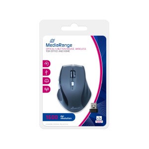 MOUSE USB OPTICAL WRL/BLACK/GREY MROS203 MEDIARANGE