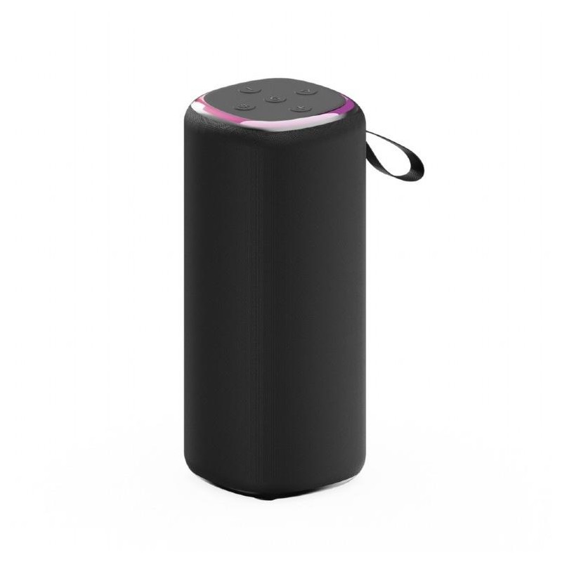 Portable Speaker|GEMBIRD|Black|Wireless|Bluetooth|SPK-BT-LED-08L