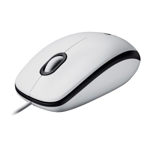 MOUSE USB OPTICAL M100/WHITE 910-005004 LOGITECH