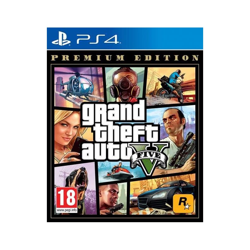 GAME GRAND THEFT AUTO V PREM//PS4 SONY