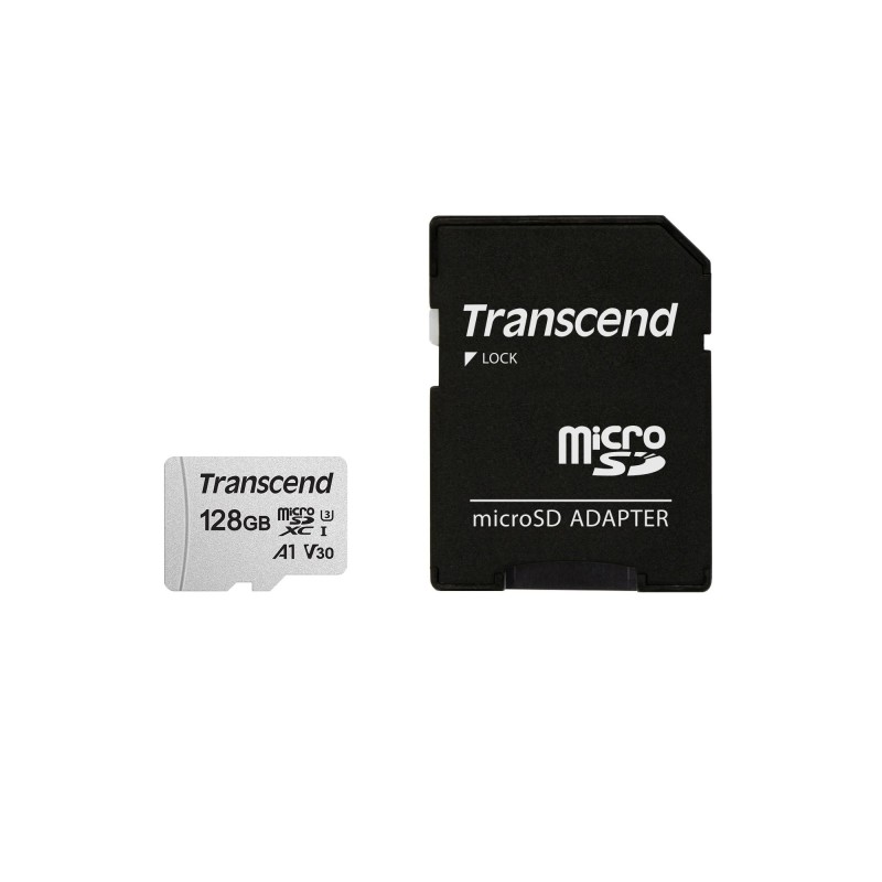 MEMORY MICRO SDXC 128GB W/ADAP/C10 TS128GUSD300S-A TRANSCEND