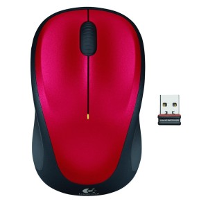 MOUSE USB OPTICAL WRL M235/RED 910-002496 LOGITECH