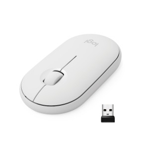 MOUSE USB OPTICAL WRL M350/WHITE 910-005716 LOGITECH
