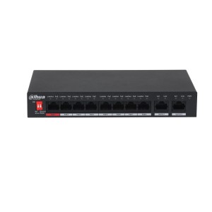 Switch|DAHUA|PFS3010-8ET-96-V2|Desktop/pedestal|PoE ports 8|96 Watts|DH-PFS3010-8ET-96-V2