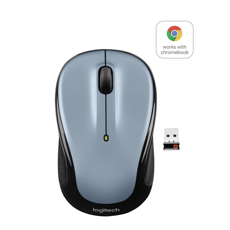 MOUSE USB OPTICAL CORDL. M325/LIGHT SILV 910-002334 LOGITECH