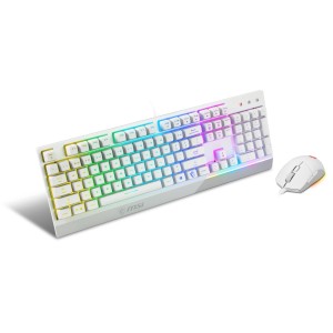 KEYBOARD +MOUSE/VIGOR GK30 COMBO WHITE US MSI