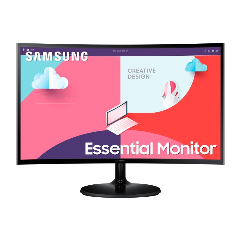 LCD Monitor|SAMSUNG|S24C364EAU|24"|Curved|Panel VA|1920x1080|16:9|75Hz|Matte|4 ms|Tilt|Colour Black|LS24C364EAUXEN