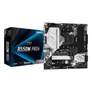 Mainboard|ASROCK|AMD B550|SAM4|MicroATX|1xPCI-Express 3.0 1x|1xPCI-Express 3.0 16x|1xM.2|1xPCI-Express 4.0 16x|Memory DDR4|Memor