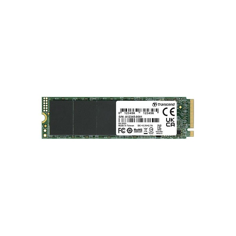 SSD|TRANSCEND|500GB|PCIe Gen3|NVMe|NAND flash technology 3D NAND|Write speed 1600 MBytes/sec|Read speed 3000 MBytes/sec|Form Fac