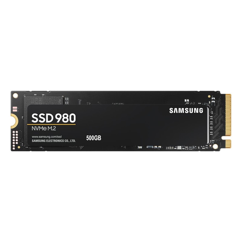 SSD|SAMSUNG|980|500GB|M.2|PCIE|NVMe|MLC|Write speed 2600 MBytes/sec|Read speed 3100 MBytes/sec|2.38mm|TBW 300 TB|MTBF 1500000 ho