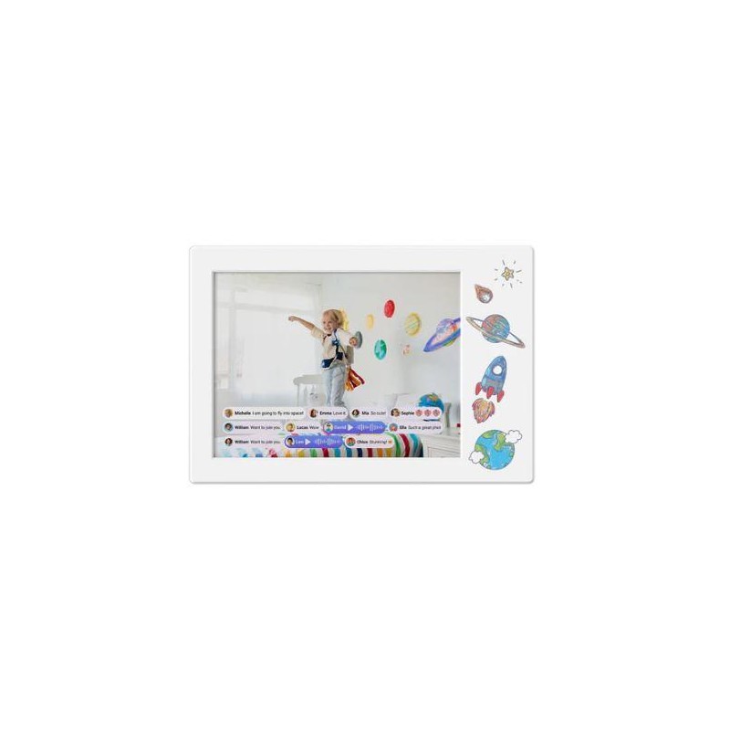 DIGITAL PHOTO FRAME DOODLE 9/WHITE FF0901SA-WE01 MYFIRST