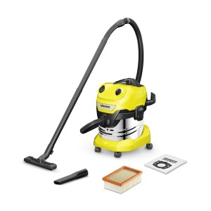 Vacuum Cleaner|KARCHER|Wet and dry vacuum cleaner WD 4 S V-20/5/22|1000 Watts|Suction power 240w|Capacity 20 l|Noise 73 dB|Yello