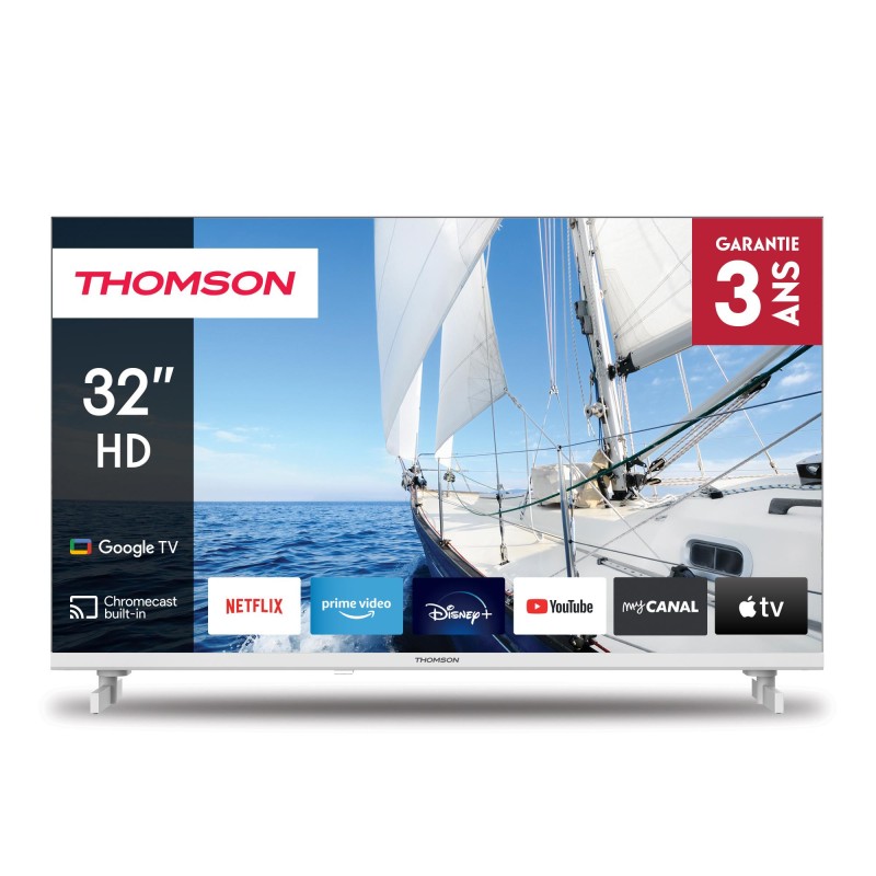 TV Set|THOMSON|32"|Smart/HD|1366x768|Wireless LAN|Bluetooth|Google TV|White|32HG2S14W