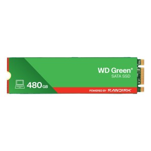 SSD|SANDISK|MTBF 1000000 h|Read speed 545 MB/s|Serial ATA III|M.2|480 GB|POWERED BY SANDISK|Green|WDS480G3G0B