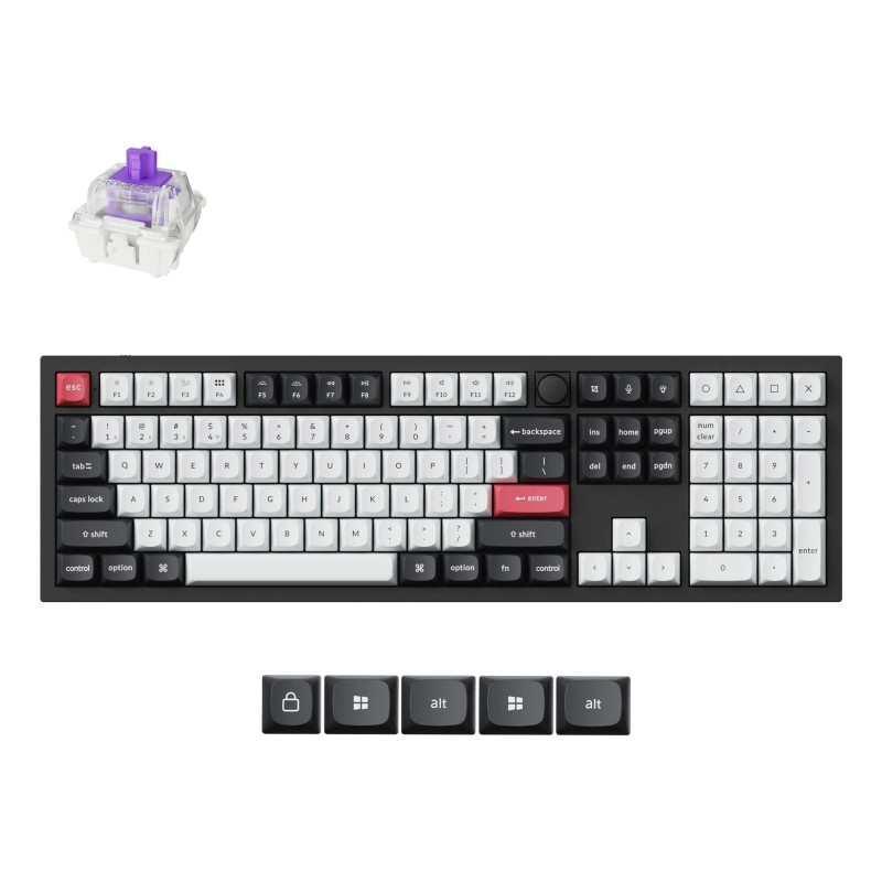 KEYBOARD WRL Q6 HE RGB/CARBON BLACK Q6H-M1 KEYCHRON