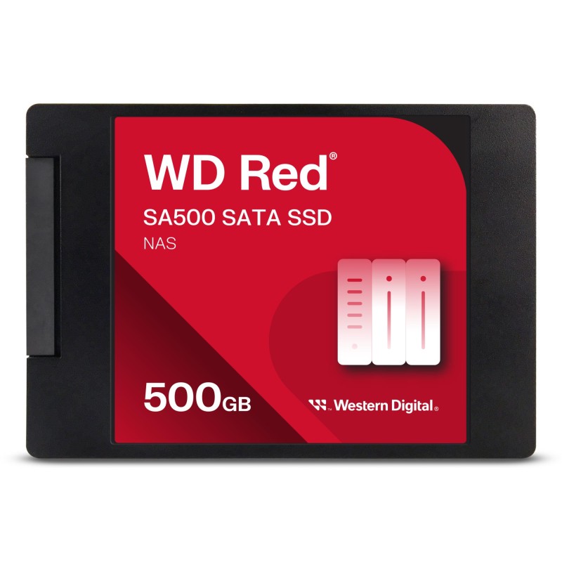SSD|SANDISK|Red SA500|POWERED BY SANDISK|500 GB|Serial ATA III|Write speed 530 MB/s|Read speed 560 MB/s|2.5"|350xTBW rating|MTBF