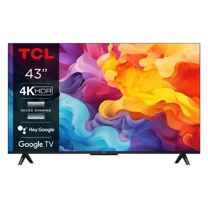 TV Set|TCL|43"|4K/Smart|3840x2160|Wireless LAN|Bluetooth|Google TV|43V6B