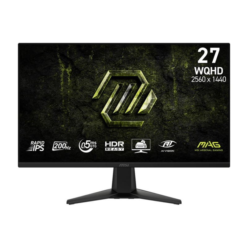 LCD Monitor|MSI|27 "|2560 x 1440 pixels|Wide Quad HD|Native aspect ratio 16:9|LCD|Flat|MAG275QFE20