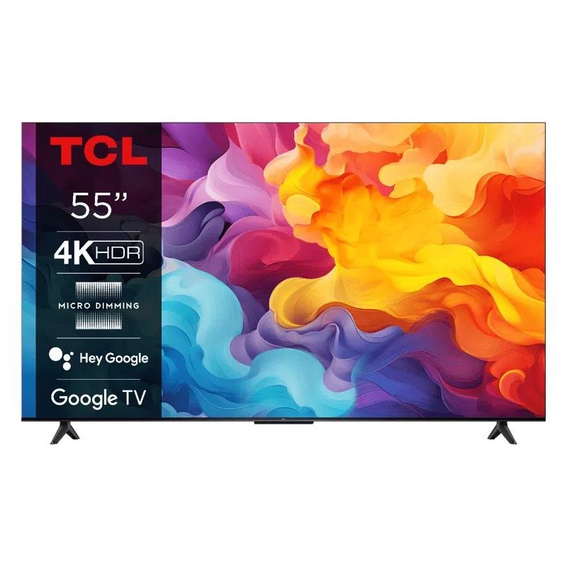 TV Set|TCL|55"|4K/Smart|3840x2160|Wireless LAN|Bluetooth|Google TV|55V6B
