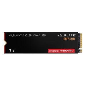SSD|SANDISK|Read speed 7250 MB/s|Write speed 6900 MB/s|NVMe Yes|PCI Express 4.0|M.2|1000 GB|POWERED BY SANDISK|Black SN7100|WDS1