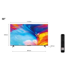 TV Set|TCL|50"|4K/Smart|3840x2160|Wireless LAN|Bluetooth|Google TV|Metallic|50P635