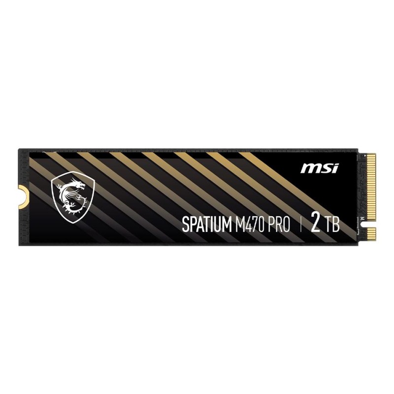 SSD|MSI|SPATIUM M470 PRO|2TB|M.2|PCIe Gen4|NVMe|3D NAND|Write speed 5000 MBytes/sec|Read speed 6000 MBytes/sec|2.15mm|TBW 640 TB
