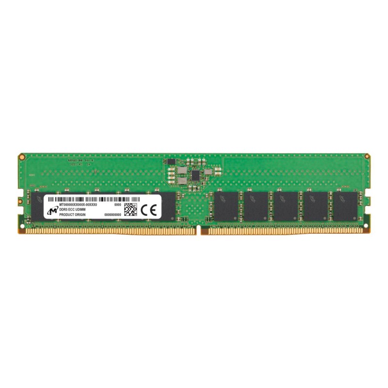 Server Memory Module|MICRON|DDR5|16GB|UDIMM/ECC|5600 MHz|CL 46|1.1 V|MTC10C1084S1EC56BR