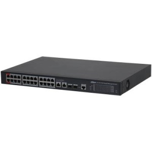 Switch|DAHUA|Switch type Managed|Switch layer L2|26xRJ-45 ports|RJ-45 Ports Type Gigabit Ethernet (10/100/1000)|Power over Ether