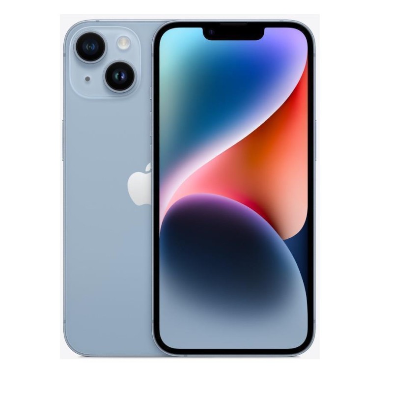 REFURB. PHONE IPHONE 14/256GB BLUE A GRADE RED
