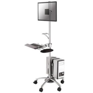 TV SET ACC FLOOR STAND SILVER/FPMA-MOBILE1800 NEOMOUNTS