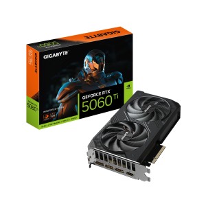 Graphics Card|GIGABYTE|NVIDIA GeForce RTX 5060 Ti|16 GB|GDDR7|128 bit|PCIE 5.0 8x|GPU 2587 MHz|Dual Slot Fansink|GV-N506TWF2OC-1