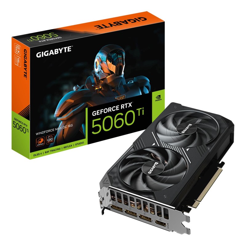 Graphics Card|GIGABYTE|NVIDIA|GeForce RTX 5060 Ti|2587 MHz|16 GB|GDDR7|128 bit|PCI Express 5.0|Active|N506TWF2MAXOC-16GD