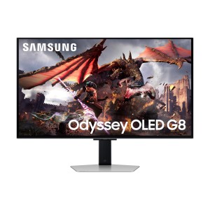 Monitor|SAMSUNG|32"|Gaming/Smart/4K|Panel OLED|3840x2160|16:9|0.03 ms|Speakers|Swivel|Pivot|Height adjustable|Tilt|Colour Silver
