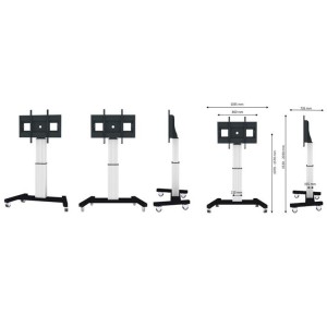 TV SET ACC FLOOR STAND 42-100"/PLASMA-M2500SILVER NEOMOUNTS