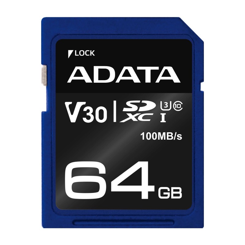 4713218463913MEMORY SDXC 64GB V30/ASDX64GUI3V30S-R ADATA