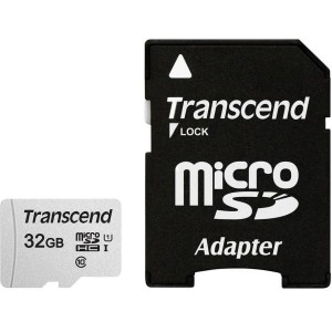 MEMORY MICRO SDHC 32GB W/ADAPT/C10 TS32GUSD300S-A TRANSCEND