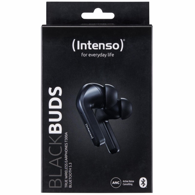 4034303032990HEADSET BUDS T300A/BLACK 3720300 INTENSO