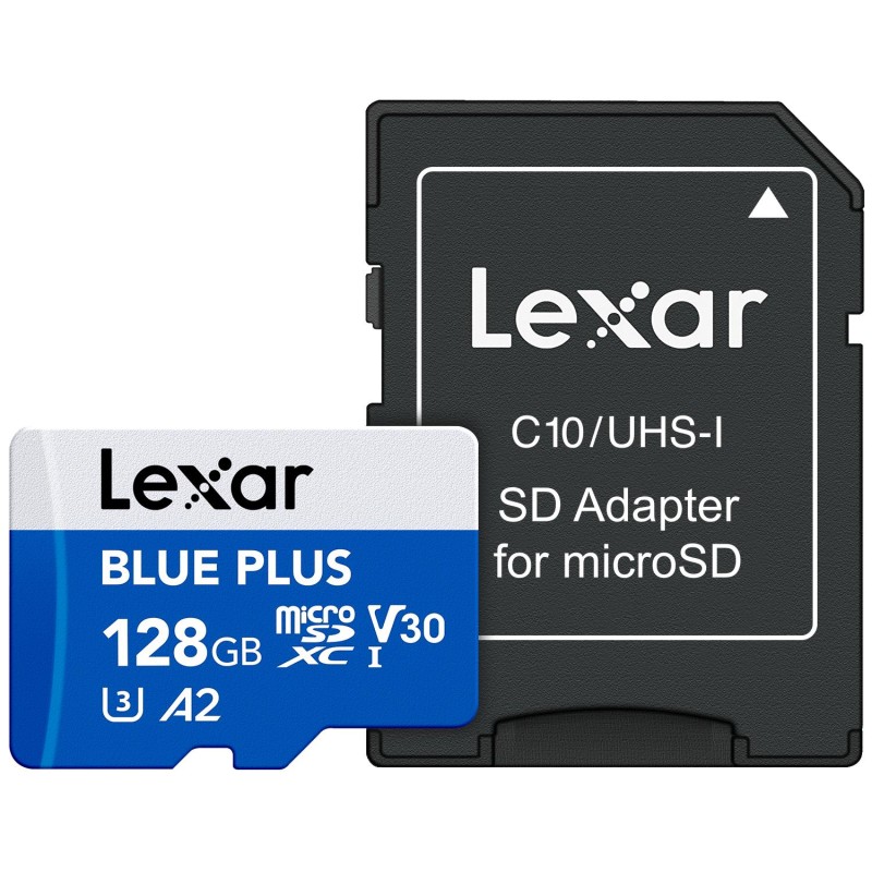 9084336713987MEMORY MICRO SDXC 128GB UHS-I/W/A LMSBLPL128G-BNANG LEXAR