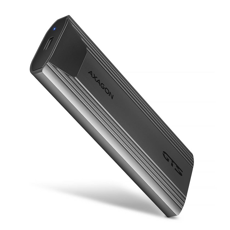 8595247908490SSD ACC ENCLOSURE M.2 NVME/SATA USB-C EEM2-GTS2 AXAGON