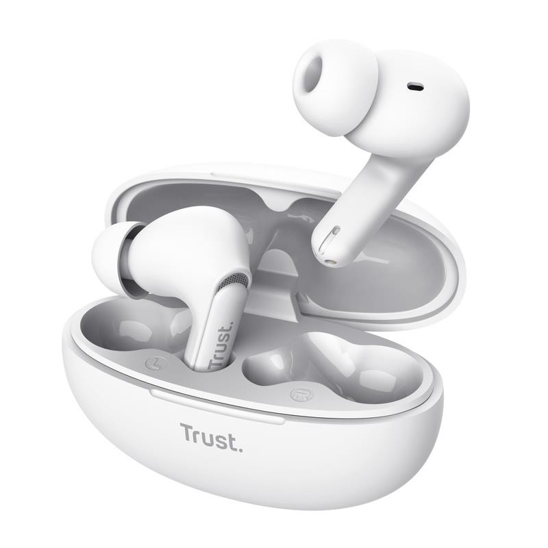 8713439251722HEADSET EARBUDS YAVI BT ENC/WHITE 25172 TRUST