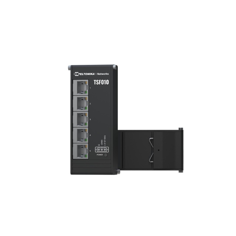 4779051841356Switch|TELTONIKA|Switch type Unmanaged|Form factor DIN rail|5xRJ-45 ports|RJ-45 Ports Type Fast Ethernet (10/100)|5xFast Etherne