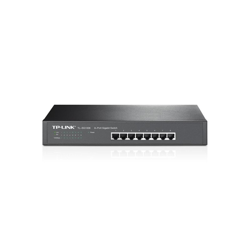 6935364020019Switch|TP-LINK|Rack|8x10Base-T / 100Base-TX / 1000Base-T|TL-SG1008