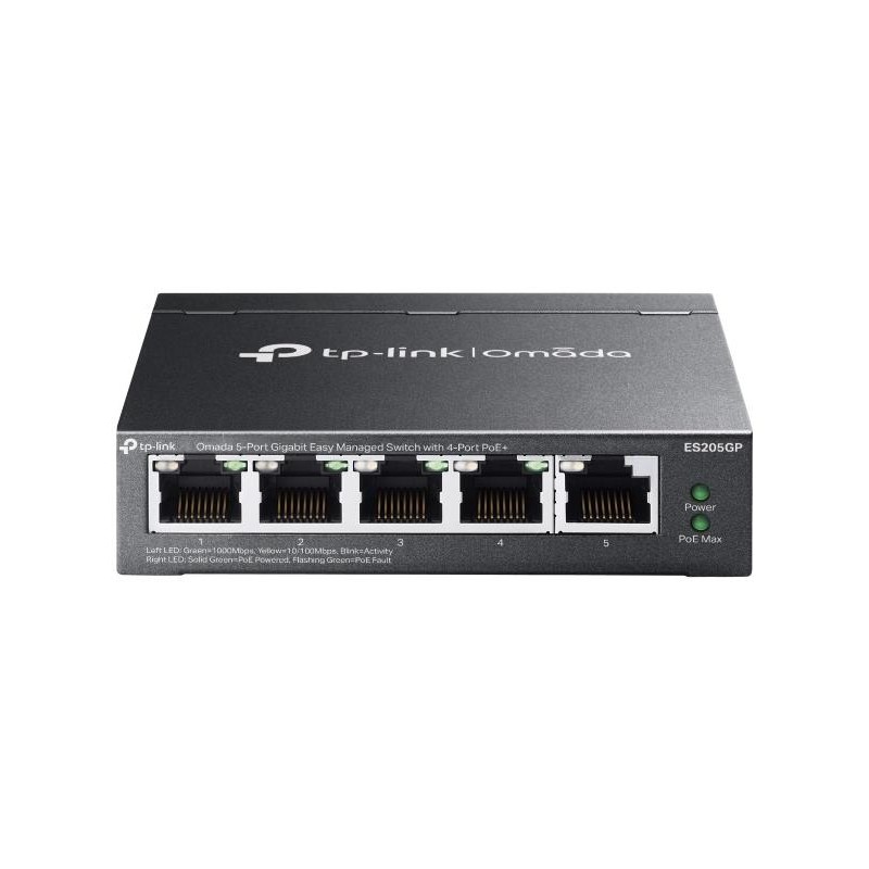 8885020620931Switch|TP-LINK|OMADA|TP-LINK OMADA ES205GP|PoE ports 4|ES205GP