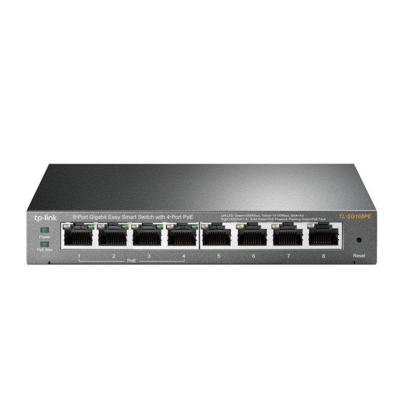 6935364094744Switch|TP-LINK|PoE ports 4|TL-SG108PE